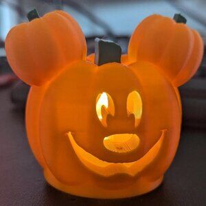 Halloween Mickey Mouse Pumpkin Jack-o'-lantern Tealight 2 Pack